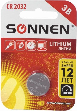 Батарейка Sonnen CR2032 451974 (1 шт)