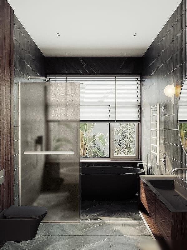Душевая стенка MaybahGlass 99x195 MGD-1460-5у (бронзовое матовое стекло/хром матовый)