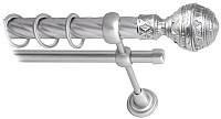 Карниз для штор Lm Decor Ампир 161 2р витой 25/16мм (сатин, 4м)