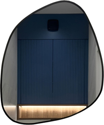Зеркало eMZe 72x90 LED.UV.NF.72.90.CHE.SW.4K (черный УФ-окантовкой и подсветкой)