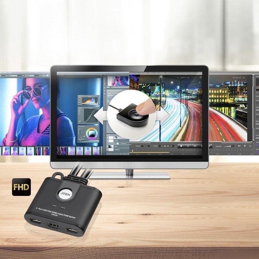 KVM переключатель Aten CS22HF-AT
