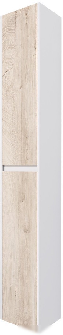 Dreja Шкаф-пенал Slim 30 99.0504 (белый глянцевый/дуб кантри)