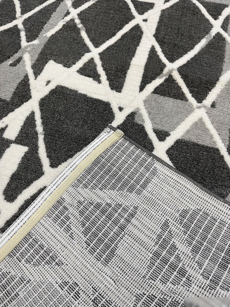Ковер для жилой комнаты Safyun Bravo SN518-GREY-CREAM (0.8x1.5)