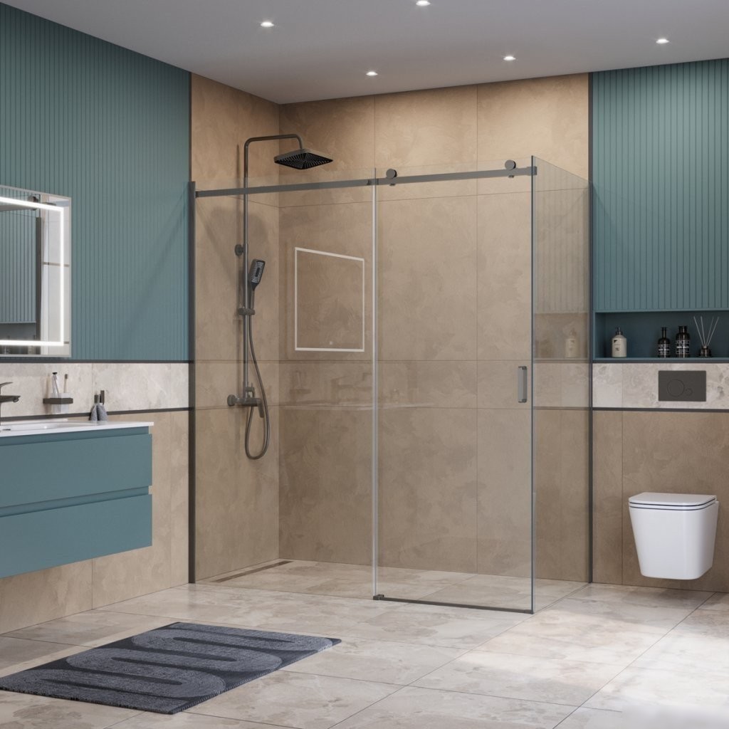 Душевой уголок BelBagno SOFT_CLOSE-2-AH-1-140/80-C-GM