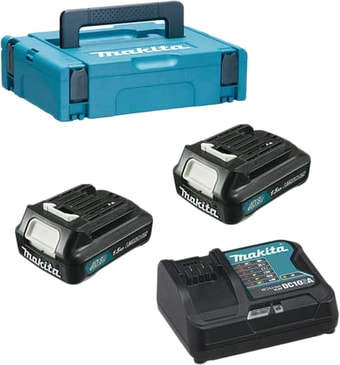 Аккумулятор с зарядным устройством Makita BL1016 + DC10SB (12В/1.5 Ah + 10.8-12В)
