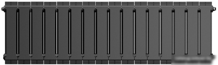 Биметаллический радиатор Royal Thermo PianoForte 300 Silver Noir Sable (16 секций)