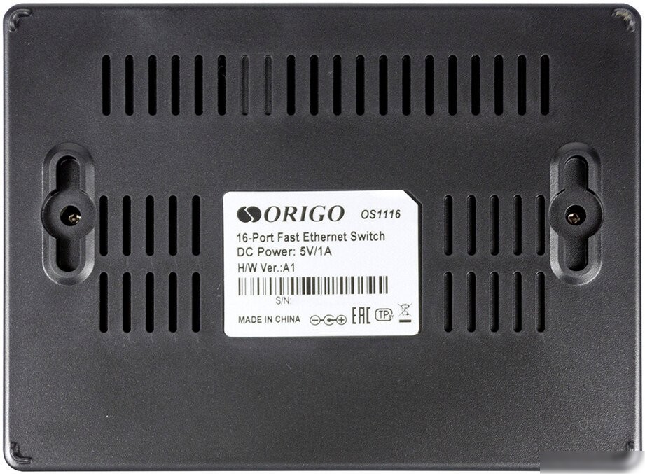 Неуправляемый коммутатор Origo OS1116/A1A