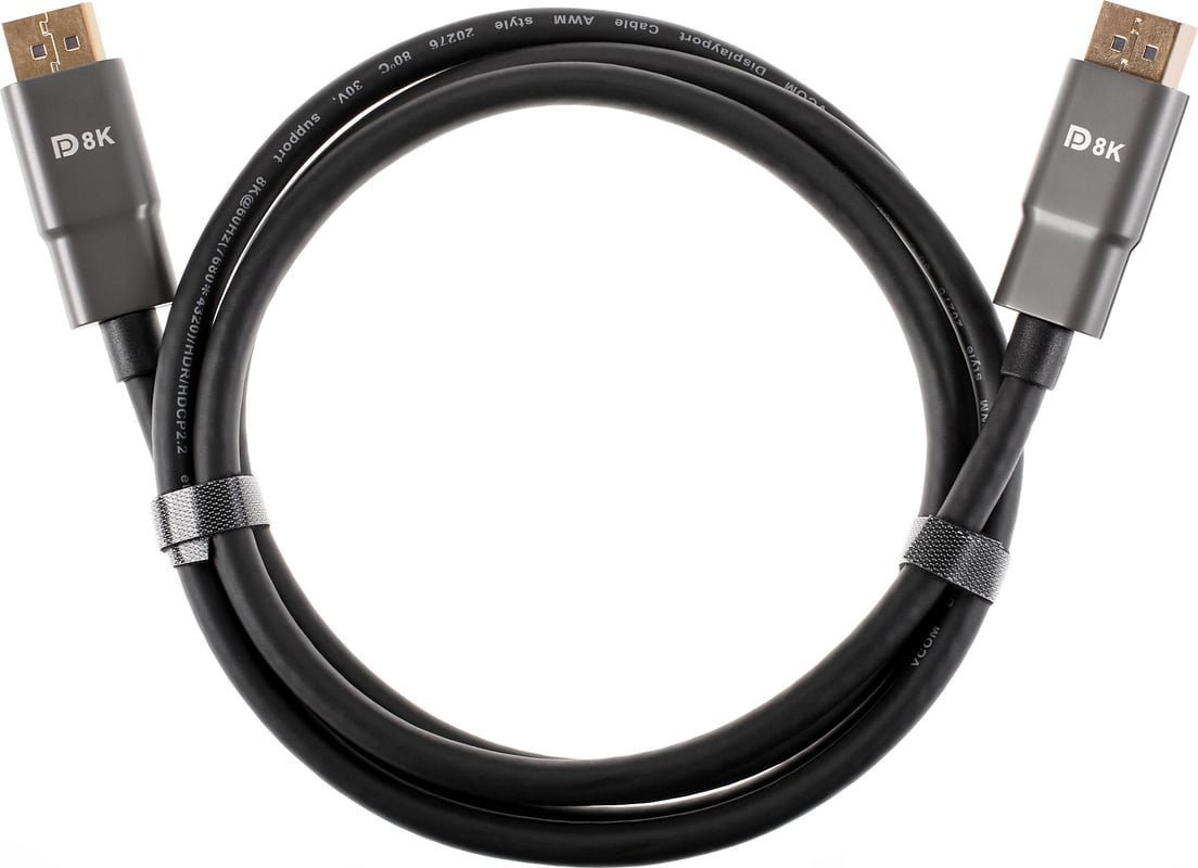 Кабель AOPEN ACG633-1.5M DisplayPort - DisplayPort (1.5 м, черный/серый)