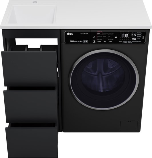 Brevita Тумба под умывальник Grafit 40 GRA-01040-013Я (левый, графит)
