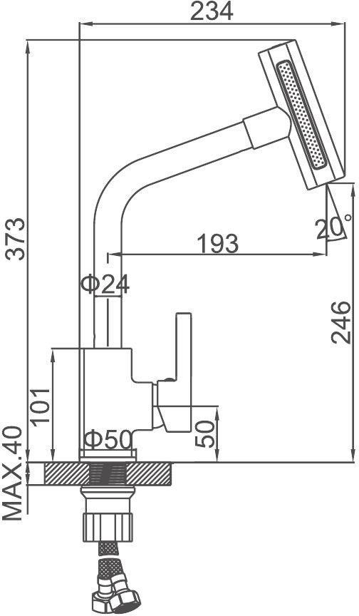 Смеситель Ledeme L4099A-4