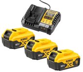 Аккумулятор с зарядным устройством DeWalt DCB1104P3 (18В/3x5 Ач + 12-18В)