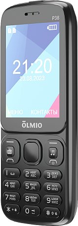 Кнопочный телефон Olmio P38 (черный)