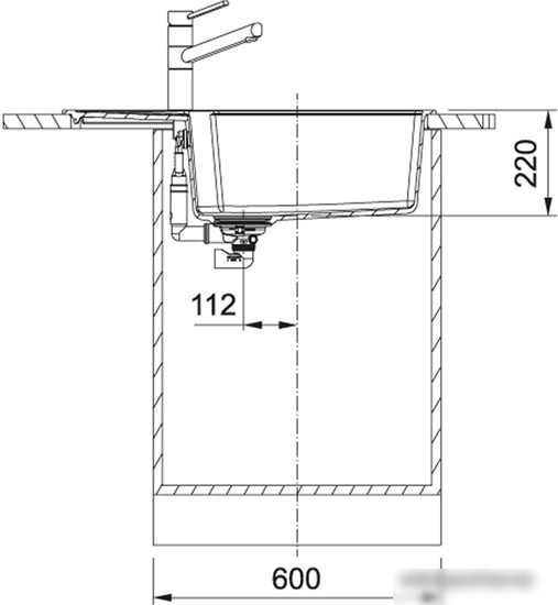 Кухонная мойка Franke UBG 611-78L (графит)