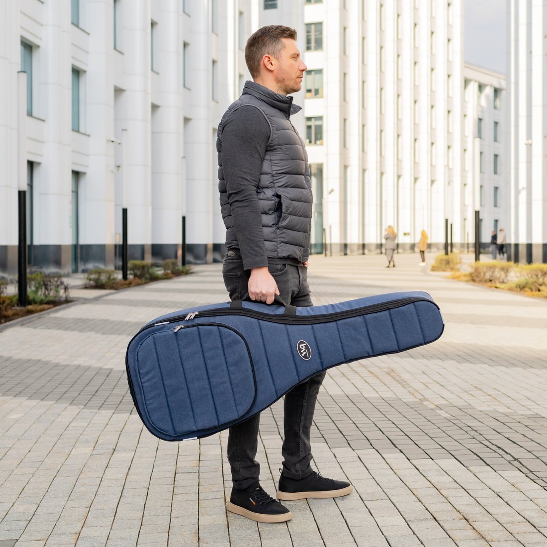Чехол для гитары Bagandmusic Classic Casual Plus (синий)