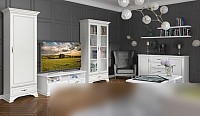 Шкаф распашной Black Red White Kentaki S320-NADN1W (белый/белый)
