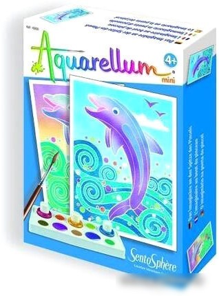 Набор для рисования SentoSphere Aquarellum Дельфины Мини 6000