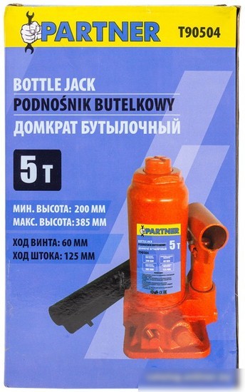 Бутылочный домкрат Partner PA-T90504 (5т)