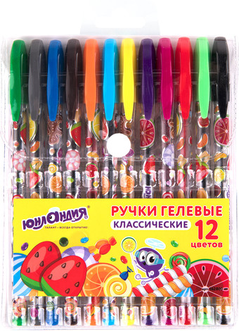 Набор гелевых ручек Юнландия 142800 (12шт)
