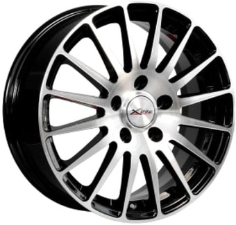 Литые диски X'trike X-128 16x6.5" 5x100мм DIA 67.1мм ET 40мм BK/FP