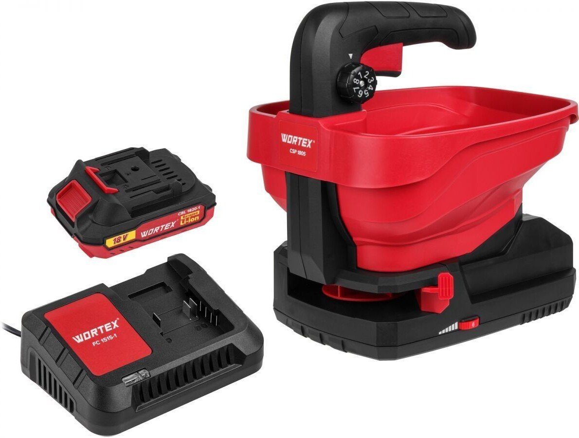 Разбрасыватель-сеялка Wortex CSP 1805 (с 1-им АКБ)