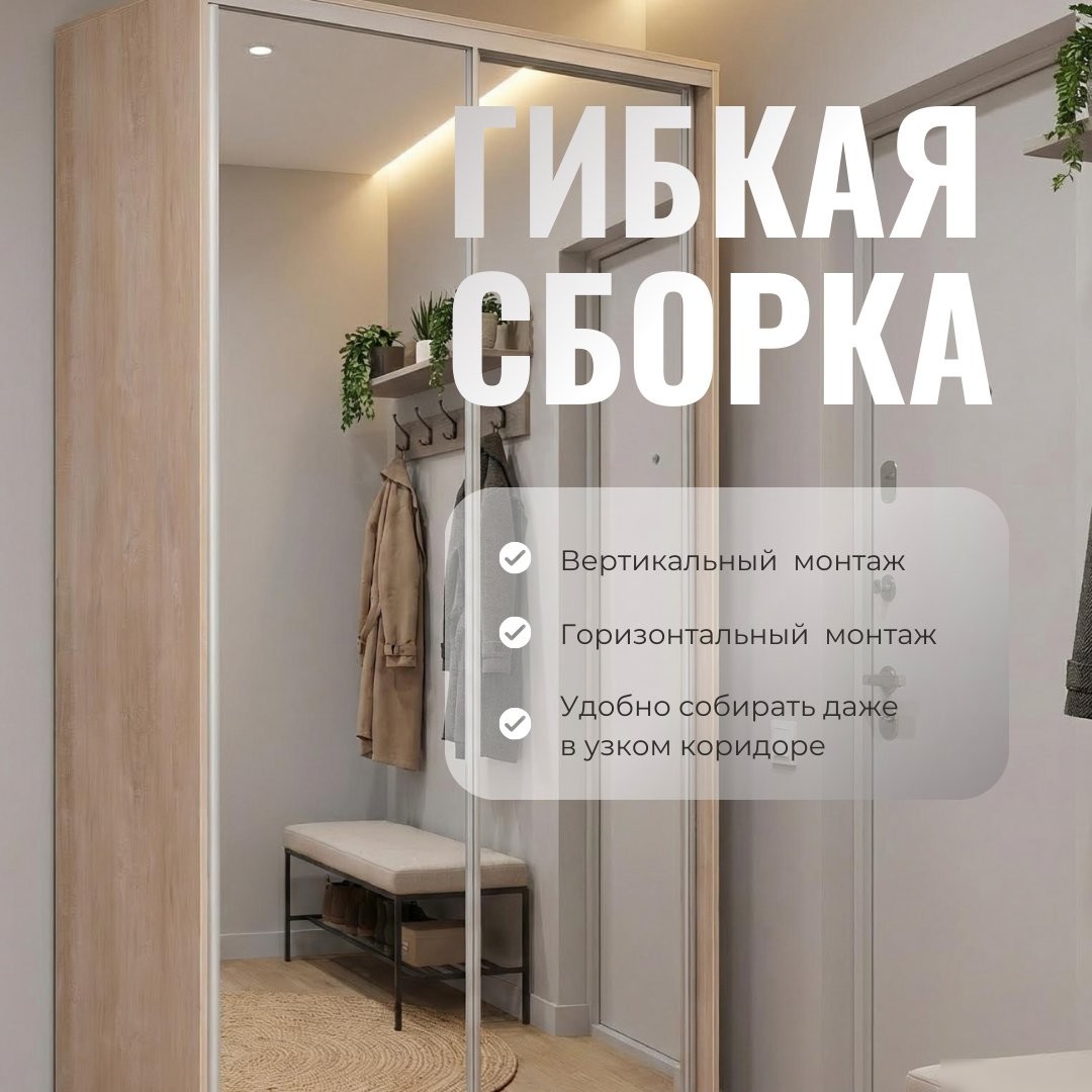 Шкаф-купе Рэйгрупп 158 KKX Elgon РГ-10.03 (кобальт/кобальт/хром)