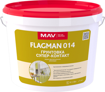 Акриловая грунтовка Flagman 014 (11 л, белый)