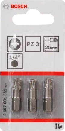 Набор бит Bosch Extra Hard 2607001562