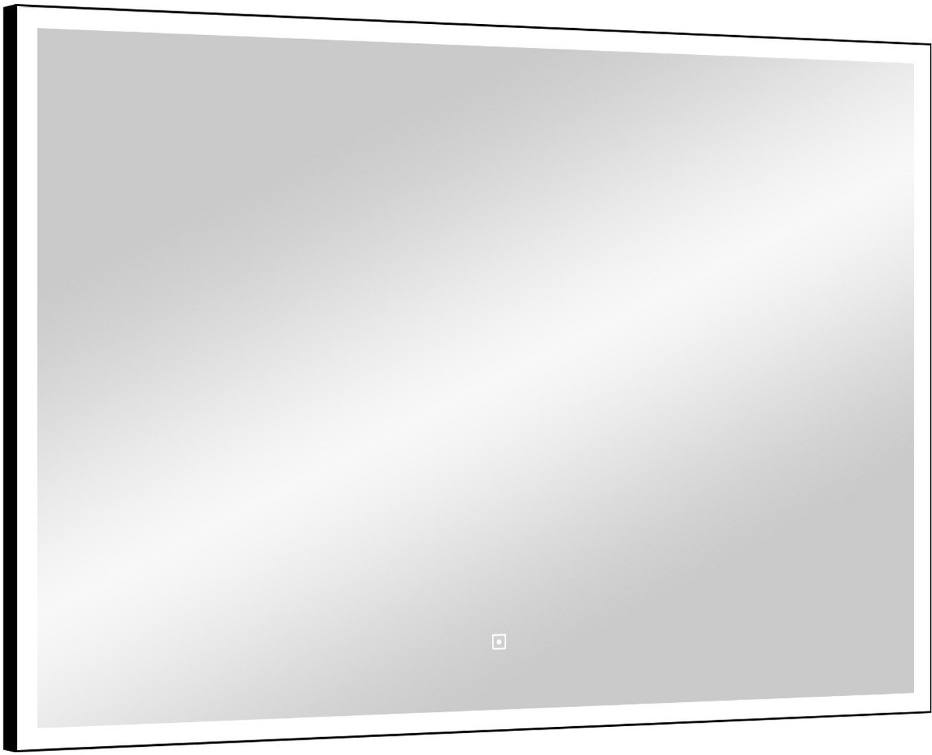 Континент Зеркало Frame Black Led 100x70