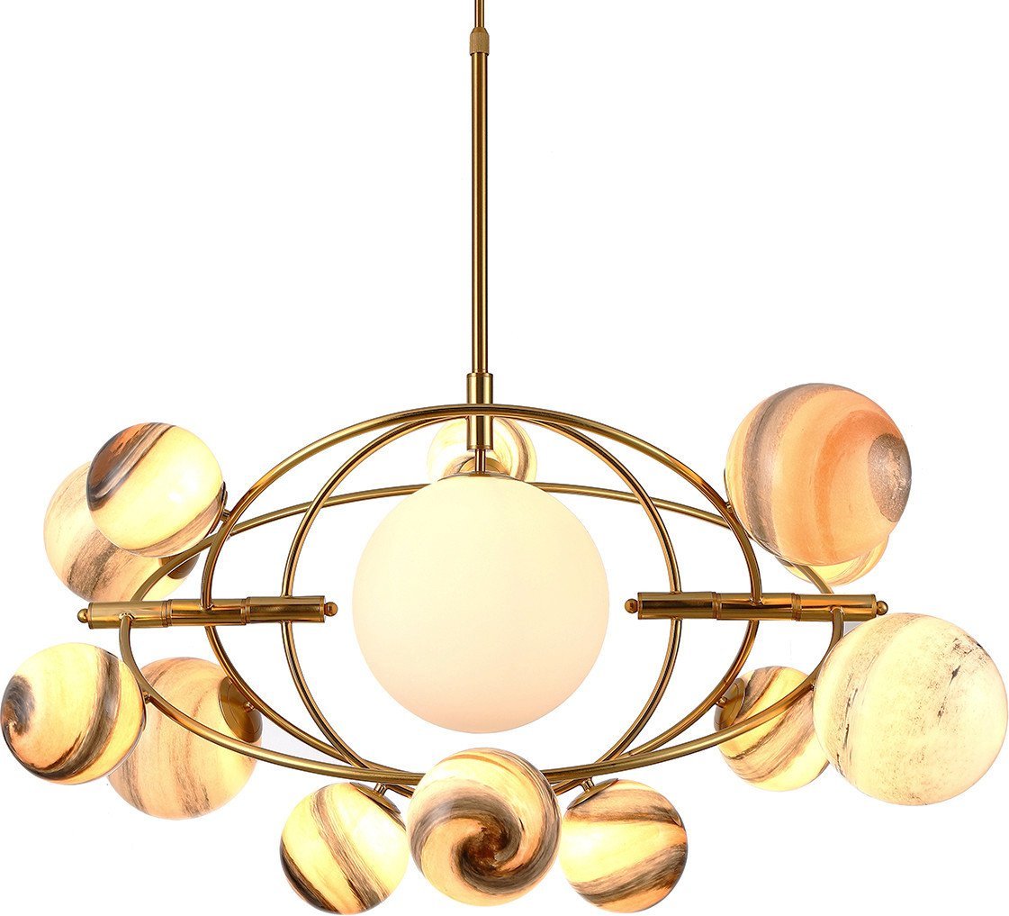 Подвесная люстра DeLight Collection Planet KG1122P-13B (brass)