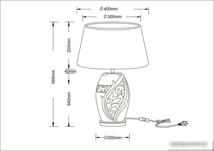Настольная лампа Arte Lamp A4064LT-1BR