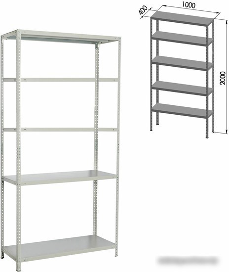 Стеллаж Brabix Ms Plus-200/40-5 291109