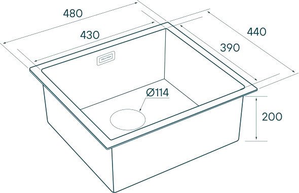 Кухонная мойка Paulmark Weser PM804844-BG