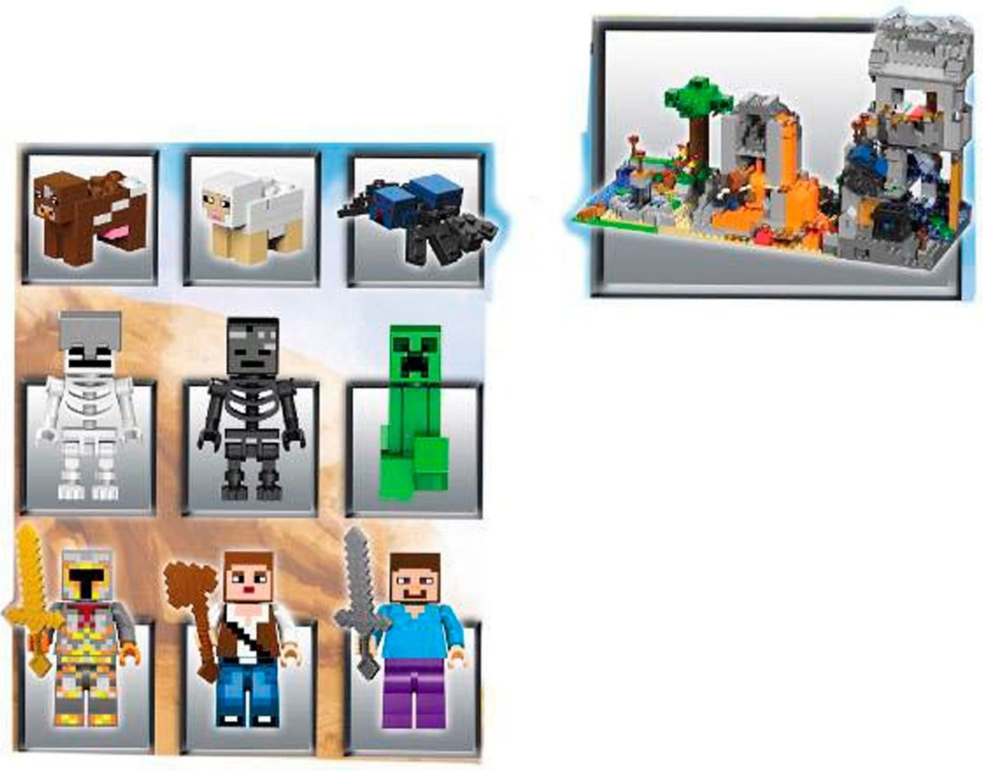 Конструктор Jisi Bricks Мой мир. Крепость 820 4409970 (818эл)