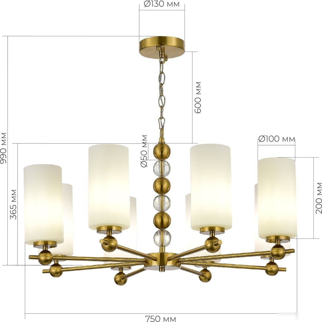 Подвесная люстра ST Luce SL2003.303.08