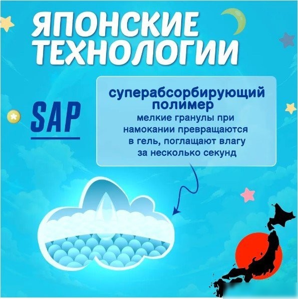 Подгузники Hoshi Diapers XL (48 шт)