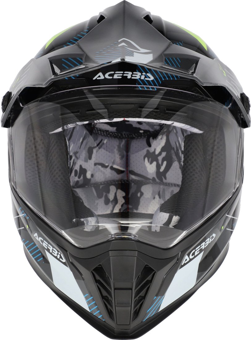 Мотошлем Acerbis Rider Junior 0026031.444.052 (Y/S (49-50), черный/флуоресцентный желтый)