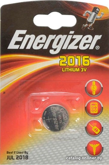 Батарейки Energizer CR2016 Батарейки Energizer CR2016