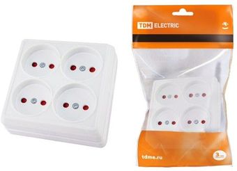 Розетка TDM Electric Ладога SQ1801-0121 (белый)