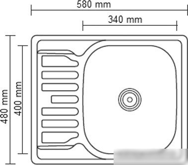Кухонная мойка Ledeme L65848-R