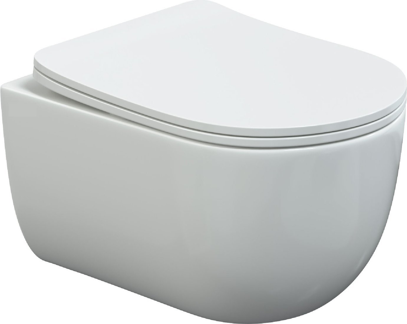 Унитаз подвесной Berges Wasserhaus Ventas + Visam Slim 525 EX-043310 (с сиденьем)