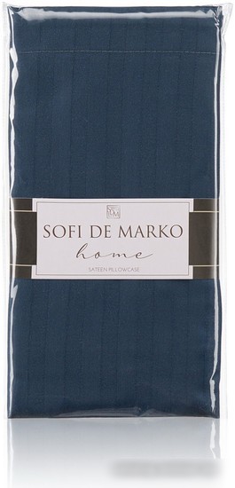 Постельное белье Sofi De MarkO Морган 50х70 Нав-Мг-син-50х70 (синий)