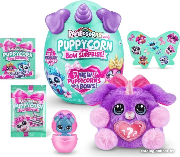 Кукла-сюрприз Zuru Rainbocorns Puppycorn Bow Surprise 9269