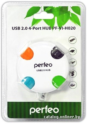 USB-хаб Perfeo PF-VI-H020 (белый)