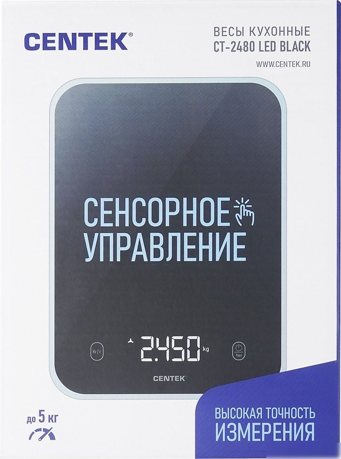 Кухонные весы CENTEK CT-2480 (черный)