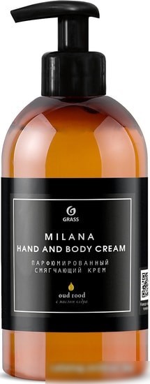 Grass Парфюмированный крем для рук и тела Milana Oud Rood 300 мл Grass Парфюмированный крем для рук и тела Milana Oud Rood 300 мл