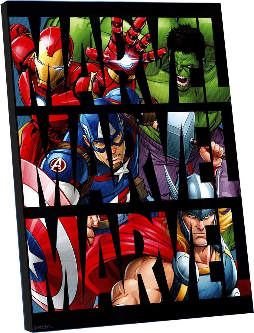 Картина по номерам Marvel Команда 9872166