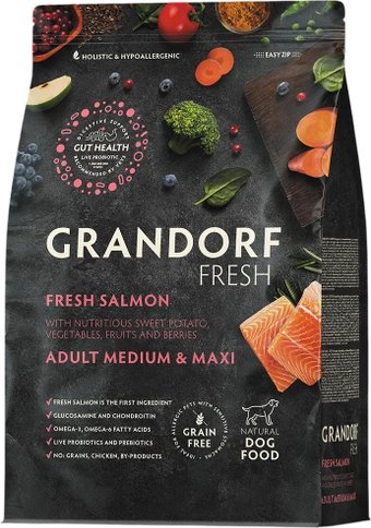 Сухой корм для собак Grandorf Adult Medium&Maxi Breeds Fresh Salmon&Sweet Potato 1 кг