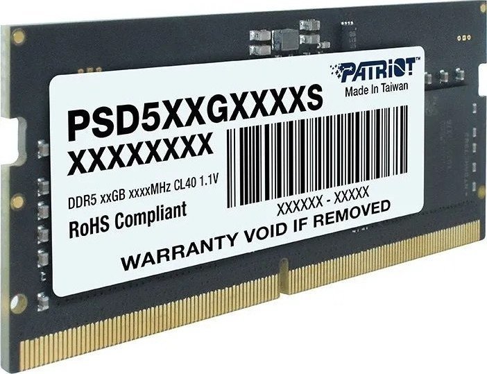 Оперативная память Patriot Signature Line 16ГБ DDR5 SODIMM 5200 МГц PSD516G520081S