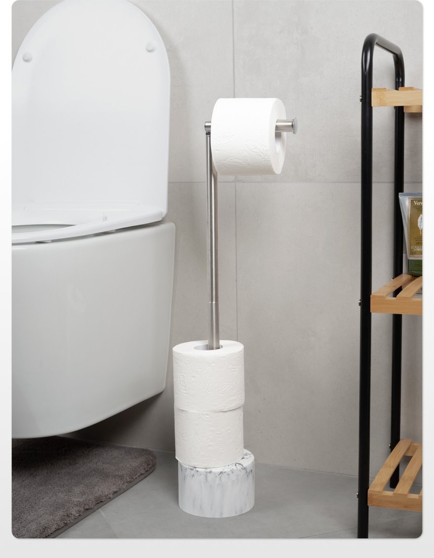 Держатель для туалетной бумаги FORA White Marble FOR-ST-63WT