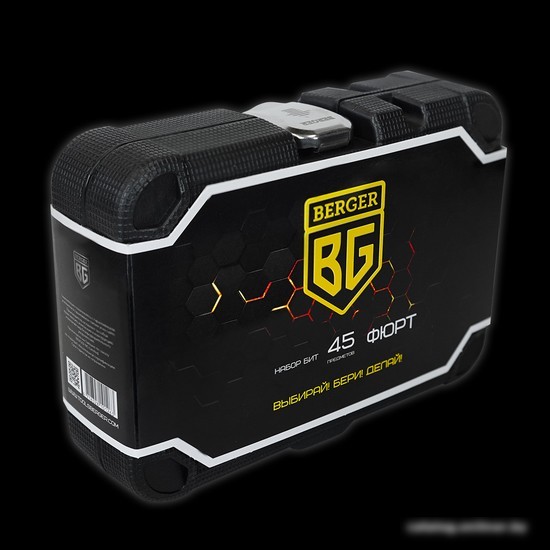 Набор отвертка с битами Berger BG2185 (45 предметов)